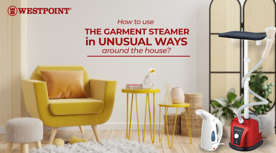 How to use the garment steamer in unusual ways around the house?